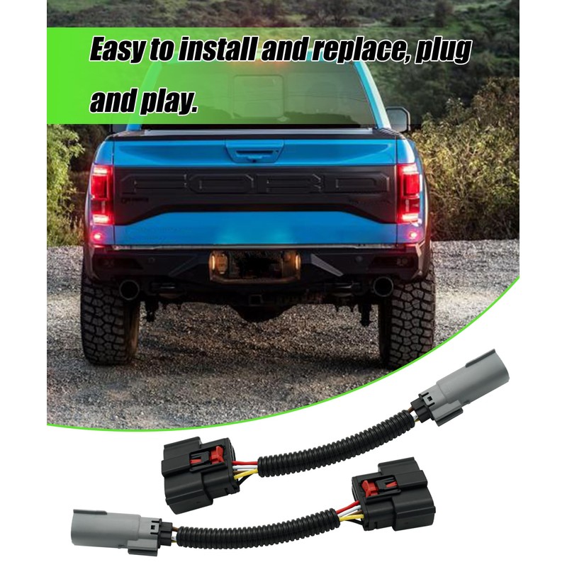 2PCS Halogen to LED Taillight Conversion Harness Kit Fits for