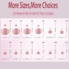 Puntas para uñas de los pies, 216 piezas de uñas