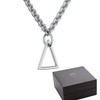 FF645 SS925 Triangle Necklace Triangle Pendant Triangle Triangle Real Silver