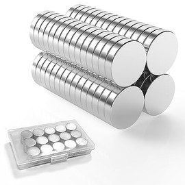 LISOPO LISOPO 60 Stück Neodym Magnete 8x2mm Kleine Magnete stark,Mini Magnete,Magnete für Magnettafel,Magnete für Pinnwand, Magnettafel, Kühlschrank,Handwerk