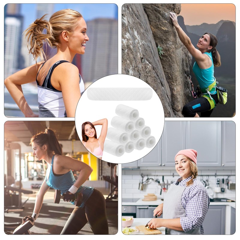 HENGBIRD 20 Pcs Cotton Bra Liners Rectangle Under Bra Pads