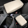 AOMSAZTO Armrest for 2020-2024 Toyota Corolla Middle Leather Beige
