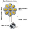PB-Versand 3x G4 LED 2W Dimmable 12V AC/DC 9x5630 SMD
