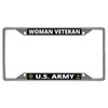 U.S. Army Woman Veteran Every State Chrome License Plate Frame