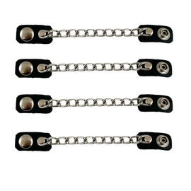 Bikers Vest Extender Mc Jacket Single Chain Leather Snaps 4 Pc Set (6