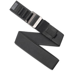 Arcade Belts Hardware Alu Utility Belt - Low-Profile Aluminum Buckle, Heavy Duty Work Belt, Stretch Webbing, Anti-Slip (Black, Medium/Large)