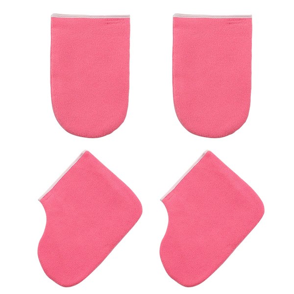 Minkissy Paraffin Wax Work Gloves and Booties Set Beauty Care Supplies for Heat Therapy Spa Therabath