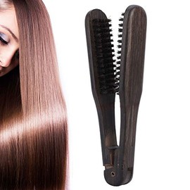 Peine De Peluquería Doble, Peine De Peluquería Profesional Cepillos Dobles Herramienta De Alisador De Cabello Antiestático De Madera Para Salón Y...  
