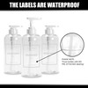 Shampoo Pump Dispenser, YACEYACE 3Pcs 16.9oz Clear Shower Soap Dispenser
