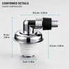 Washing Machine Floor Drain Connector with 90° Hose Adapter