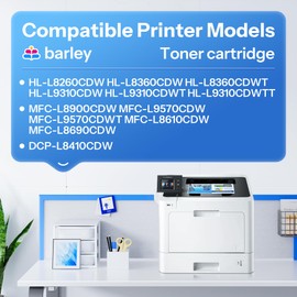 barley TN436BK TN-436BK Compatible TN436BK Super High Yield Toner Cartridge Black Replacement for Brother TN436 TN436BK TN-436BK MFC-L8900CDW MFC-L9570CDW HL-L8360CDW (2 Black)