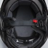 Indian Motorcycle Half Helmet, Black with Retro Racing Stripe, Matte