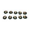 10Pcs Christmas Wreaths Miniature Scene Models Dollhouse Accessories for Above