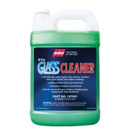 Malco Ready-To-Use Glass Cleaner - Streak-Free Removal of Dirt, Grease, Oils, & Bug Debris from Glass, Chrome, Tile, Stainless Steel, Vinyl, Rubber/Ammonia-Free & Tint Safe / 1 Gallon (107901)