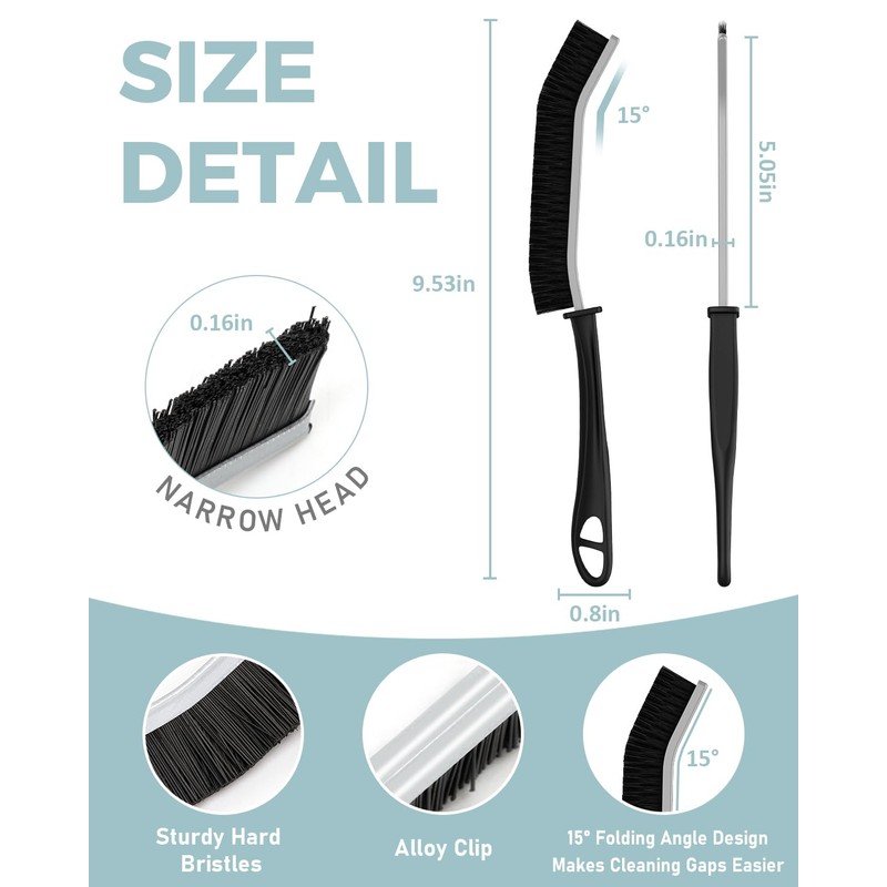 SXhyf Hard Bristle Corner Cleaning Brush - Joint Cleaning Brush,