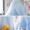 Jolitac Princess Bed Canopy for Girls Room Decor Round Lace