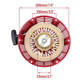 WOOSTAR Recoil Pull Starter Replacement for GX390 GX340 GX610 GX620 188F 11/13/18/20 Hp Engine Assembly Red