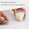 100 PCS 5OZ Clear Dessert Cups with 100 Lids and