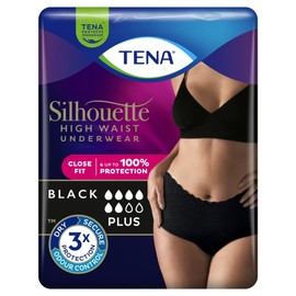 Tena Silhouette Incontinence Pants Black L 8 Pack