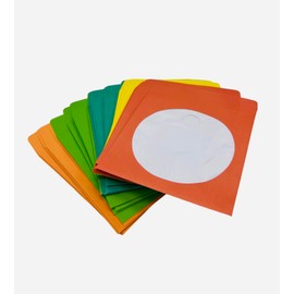 COLOURED PAPER CD SLEEVES, 50PK by DragonTrading®