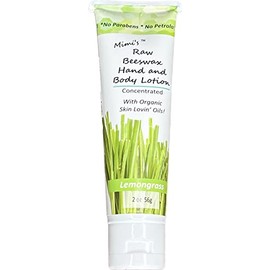 Mimi's Raw Beeswax Body Lotion 2 OZ Tube (Lemongrass)