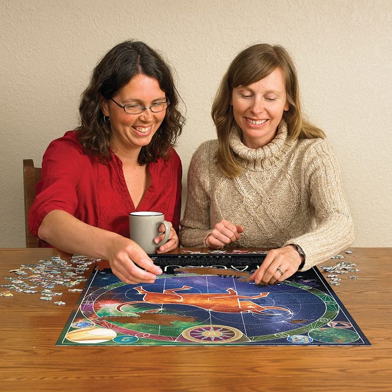 Cobble Hill 500 Piece Zodiac Puzzle - Taurus - Sample