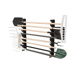 JivaJot Garage Tool Organizer Wall Mount, Shed Yard Organization Racks for Walls, Horizontal Tool Racks, Shovels and Rakes, 2FT