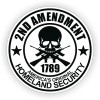 Unbranded/Generic 3pcs 2nd Amendment Hard Hat Stickers Motorcycle Helmet Decals