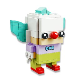 GREEN BRAIN Los Simpsons, Juguete de Construcción de Homero Simpson, Bart, Krusty el Payaso de Los Simpsons Figuras, Ideal para Fans de los Simpson (Krusty el Payaso)