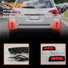 ZDEERAOTO Rear Bumper Reflector Lamp Fog Light DRL Sequential Turn
