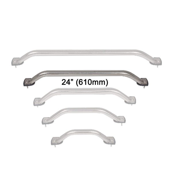Oceansouth Stainless Steel Boat Grab Rail 22 mm (Railing Stainless Steel 24 Inches (610 mm) 22 mm Diameter