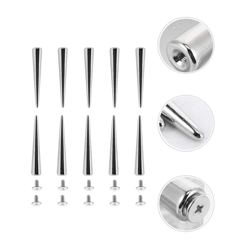 EXCEART Punk Spikes Cone Spikes Rivets Leather Hole Punch Cutter