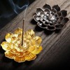Lotus Shape Incense Holder with Incense Stick Tray:Multi-Functional Incense Burner