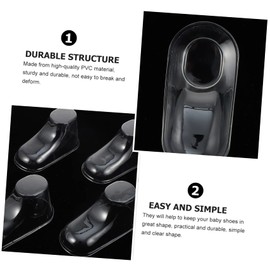 PLAFOPE 10pcs Child Baby feet Mold Mini Shoes Newborn Slippers Shoe Trees for Boots Baby Sock Shaper Clear Plastic Baby Feet Forms Shoe Form Manikin Body PVC Toddler Human Body