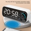 Bluetooth Speaker Alarm Clock Radio Digital LED Display Subwoofer Mini