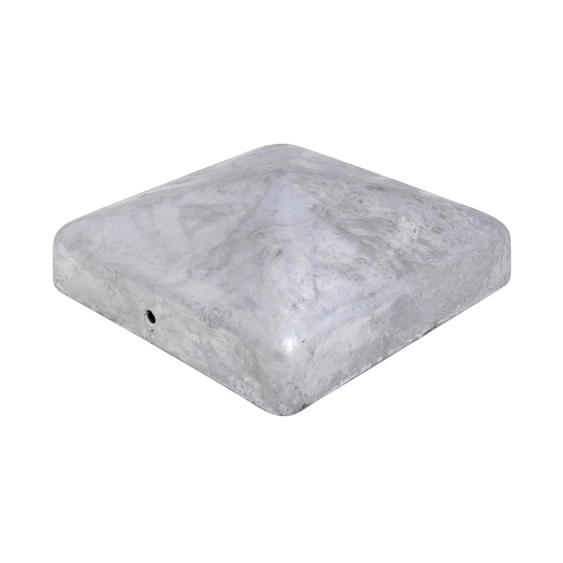 SQUARE METAL PYRAMID GALVANIZED FENCE/GATE POST CAP TOP 100mm x