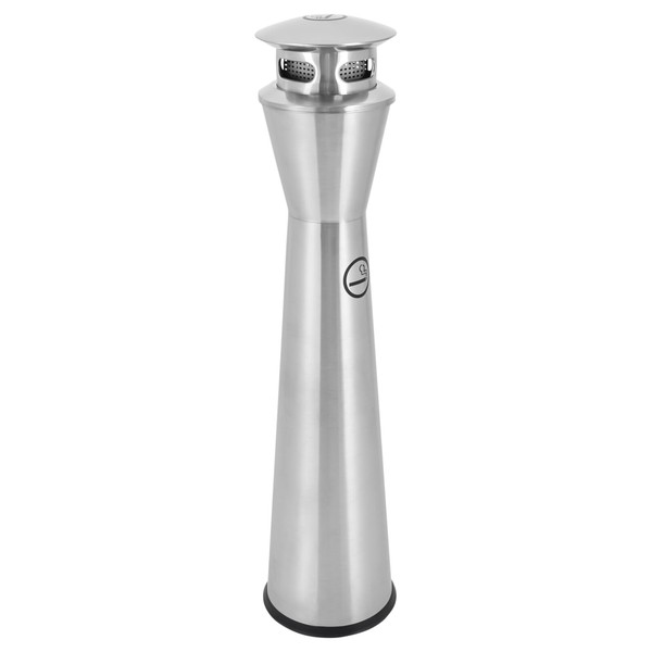 Commercial Trash Can Stainless Steel Vertical Trash Bin Outdoor Trash