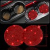 NBTEPEM 30 Pcs Red Bling Car Accessories Set for Women,