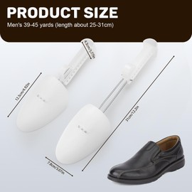 Yocdunm 4 Pairs Adjustable Adult Shoe Trees for Men Shoe Tree Stretcher Adjustable Length Shoe Trees with Flexibility Shoe Shapers for All UK Sizes Maintain Size for Trainers
