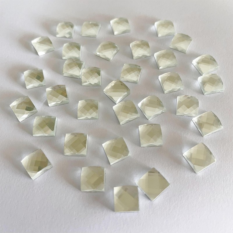 NUO RUI 100 Pcs Mirror Mosaic Tiles, Mini Square Mirrors