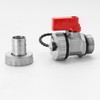 4Pcs Brass Ball Valve, DN15 Brass Drain Ball Valve 1/2"