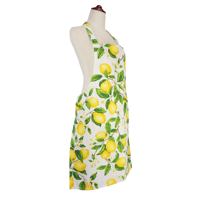 LilMents Lemon and Leaves Kitchen Baking Cooking Apron