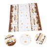 STOBAZA Construction Vehicle Theme Birthday Party Tablecloth Outdoor Fitted Tablecloths