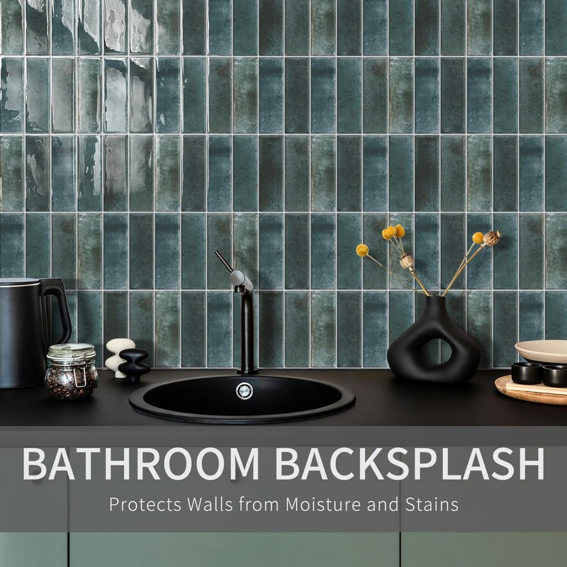 10 Sheet Peel and Stick Subway Kitchen Backsplash Tiles,3D Rectangle