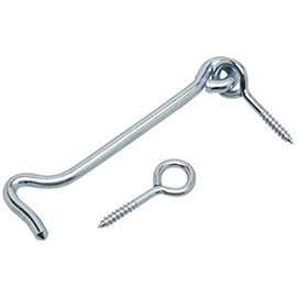 Merriway® BH01745 (2 Pcs) Gate Hook and Eye, 100mm (4 inch) Bright Zinc Plated - Pack of 2 Pieces