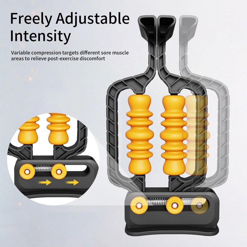 Adjustable Arm and Leg Massager Roller with Spring Base for
