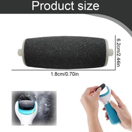 OUDQFCJ 8 Stück Ersatzrollen Extra Grobe Nachfüllungen Kompatibel mit Scholl Velvet Smooth für Scholl Hornhautentferner Pediküre Fußpflege Set zum Entfernen Harter Haut