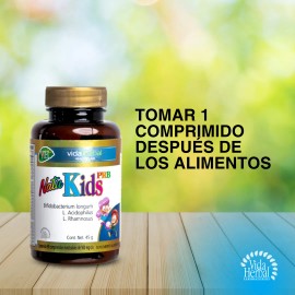 Natu Kids, Comprimidos, Vida Herbal, Duo Sabor Sin sabor