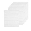 3D Foam Brick Wall Panels, Self-Adhesive, Waterproof, 10 Pack, White