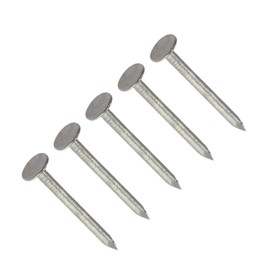TERF® 65mm X 2.65mm Galvanised Clout Nails 65mm (2.5 inch) X 2.65mm Large Head Clout Nails for Roofing DIY and Crafts Home Decor Woodwork Furniture and Construction - Pack of 100